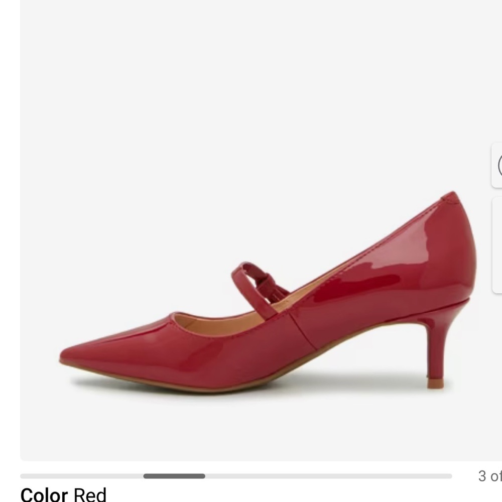 Bandolino Red Patent Heels with Strap - Picture 8 of 8